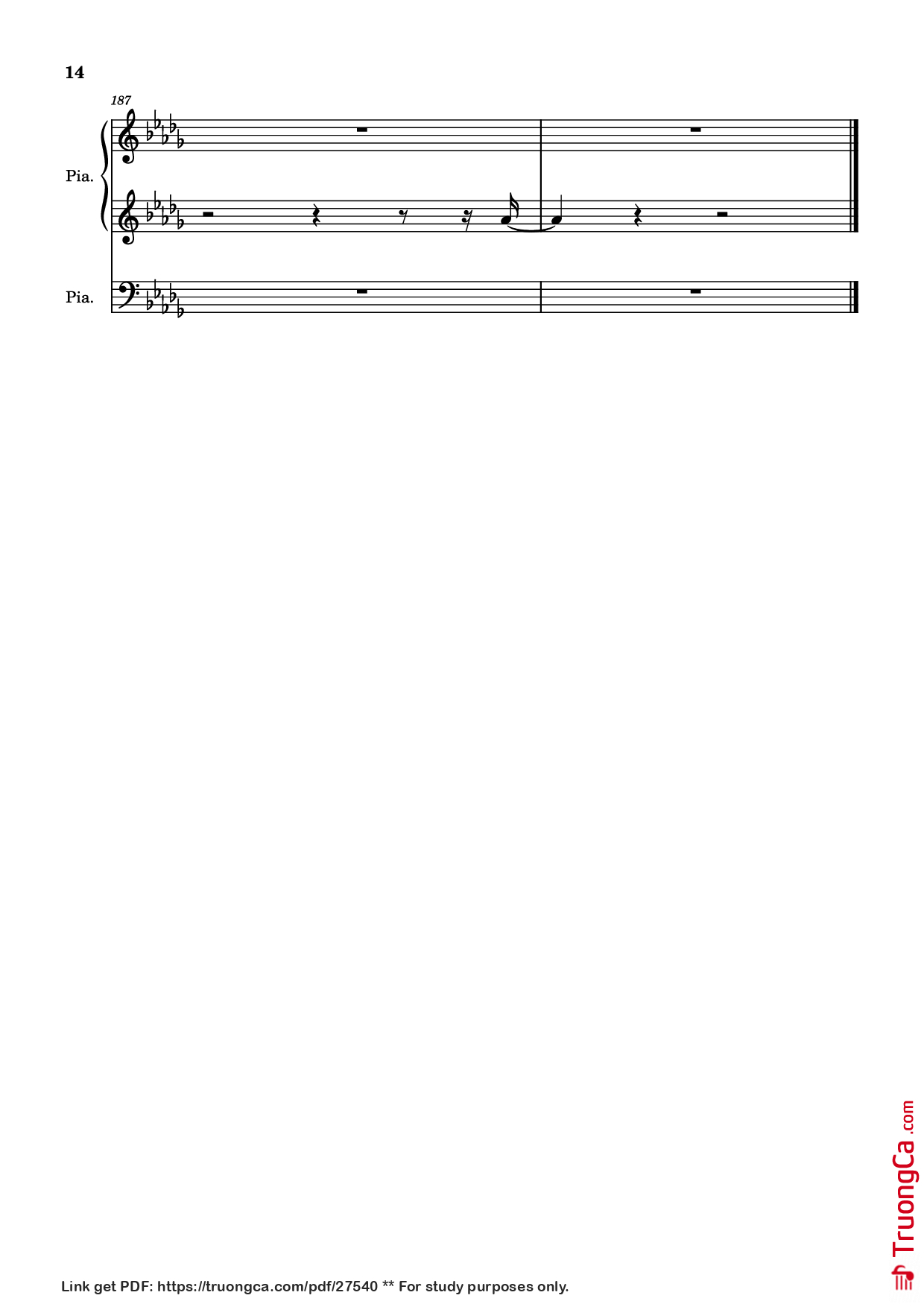 Page 14 of Sheet music PDF Piano Hinkik - Time Leaper Piano - Undefined