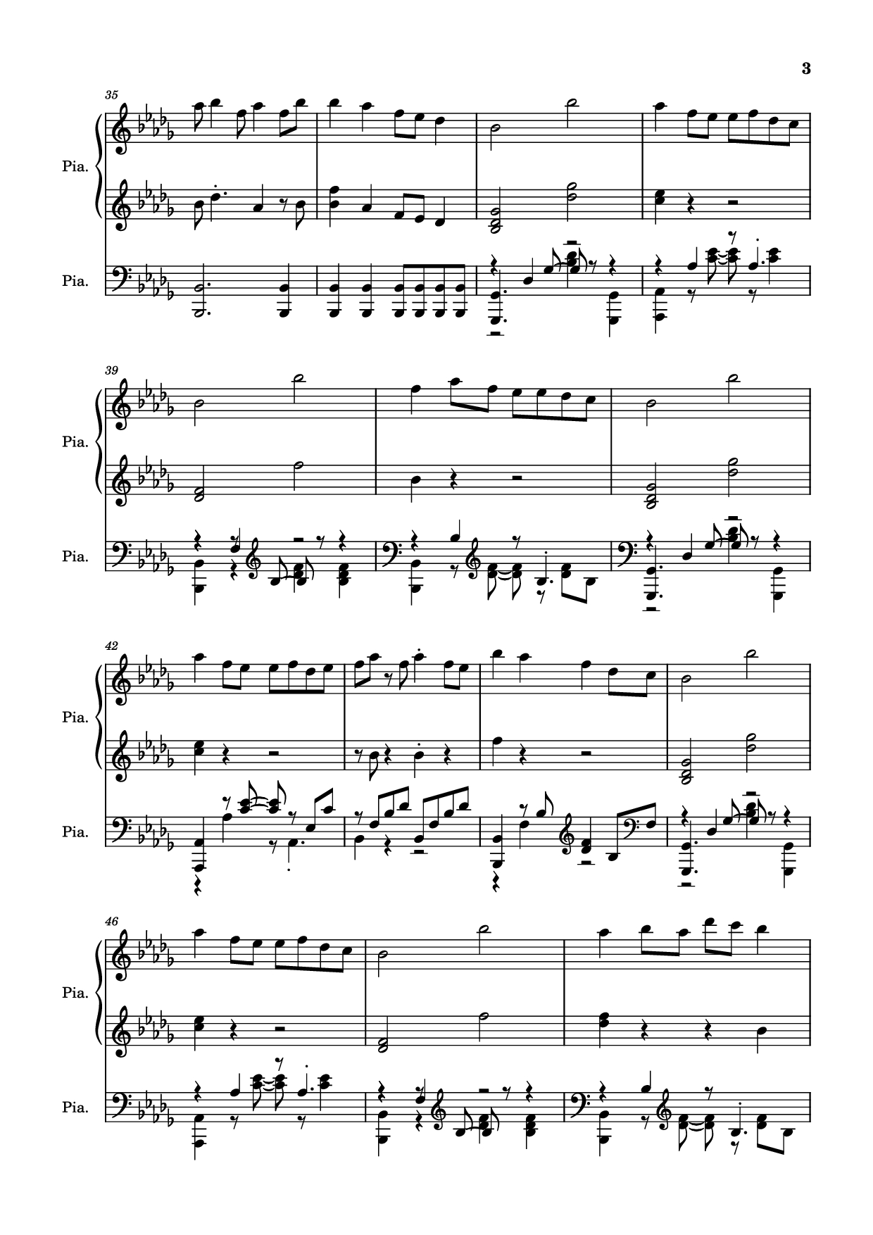 Page 3 of Sheet music PDF Piano Hinkik - Time Leaper Piano - Undefined