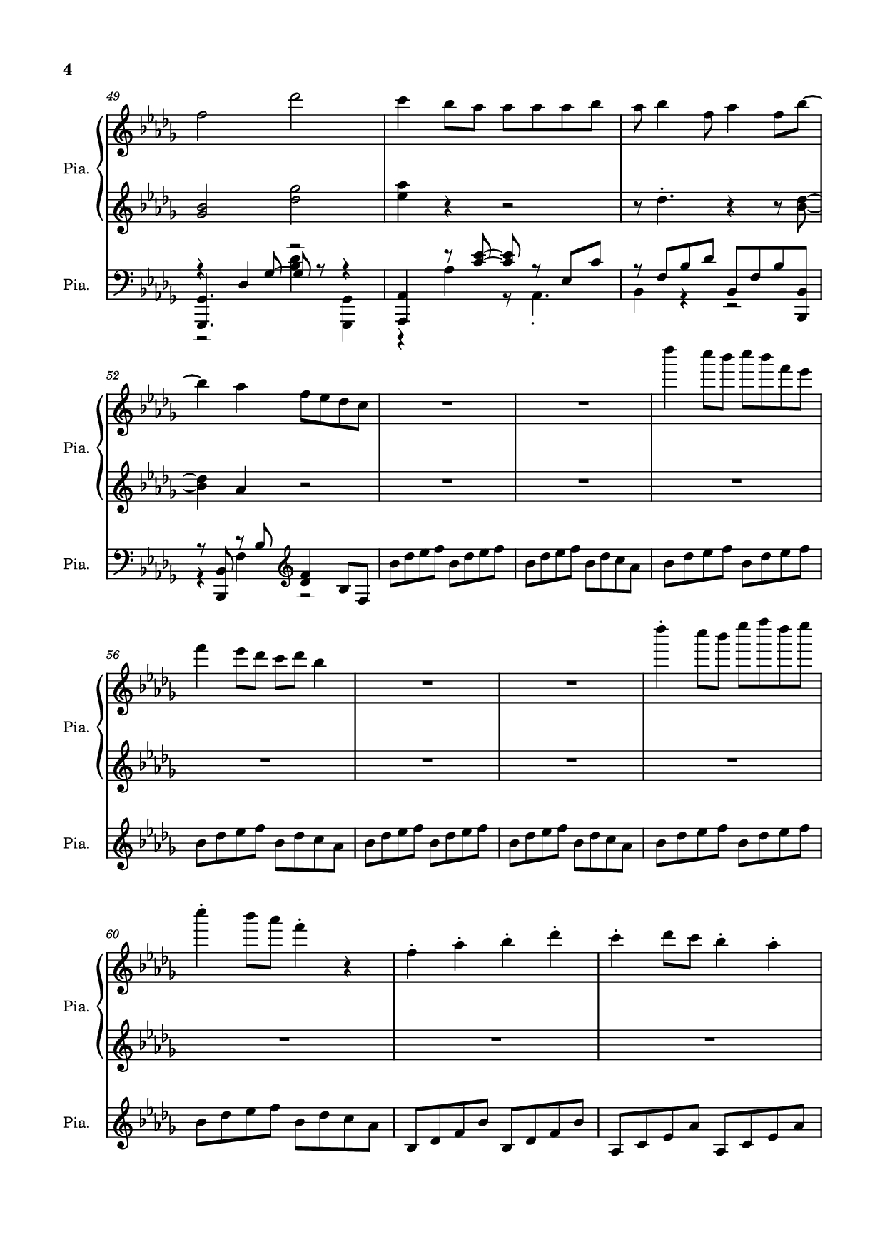 Page 4 of Sheet music PDF Piano Hinkik - Time Leaper Piano - Undefined