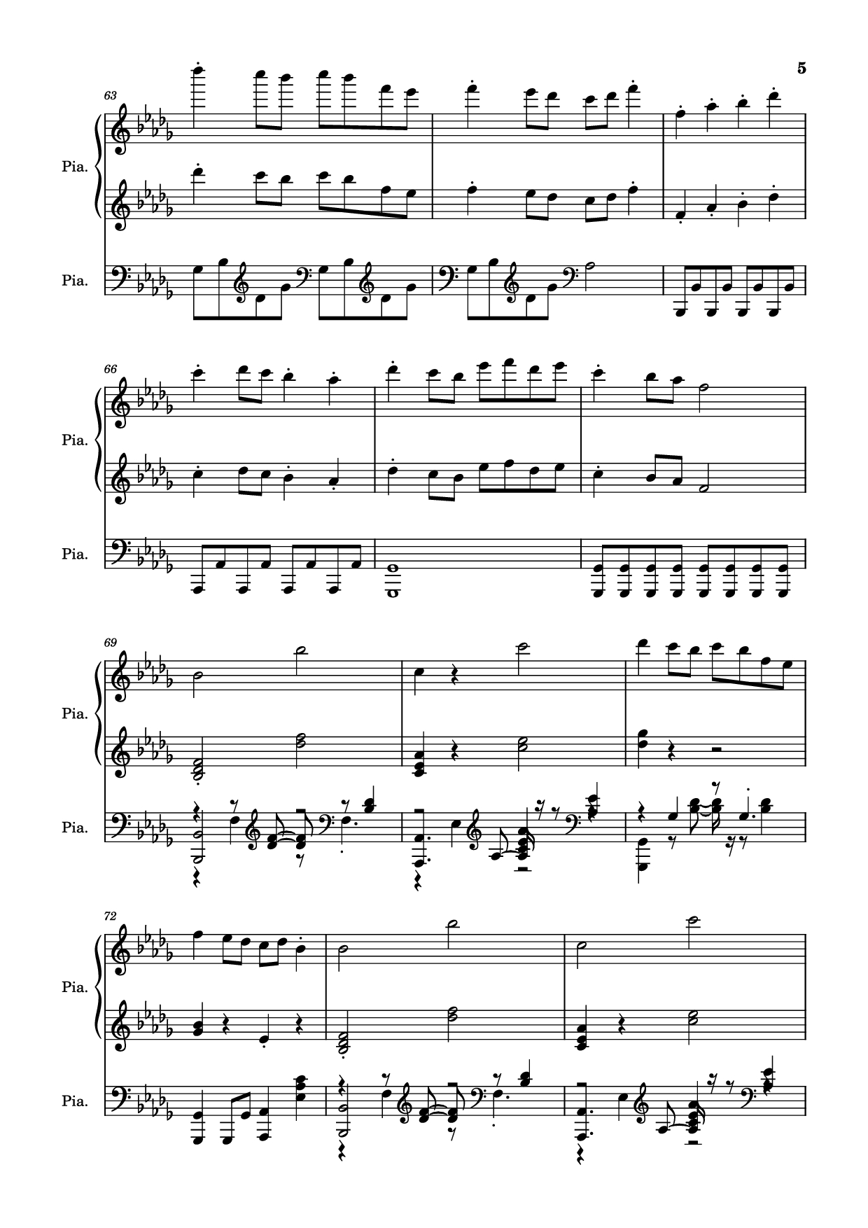 Page 5 of Sheet music PDF Piano Hinkik - Time Leaper Piano - Undefined
