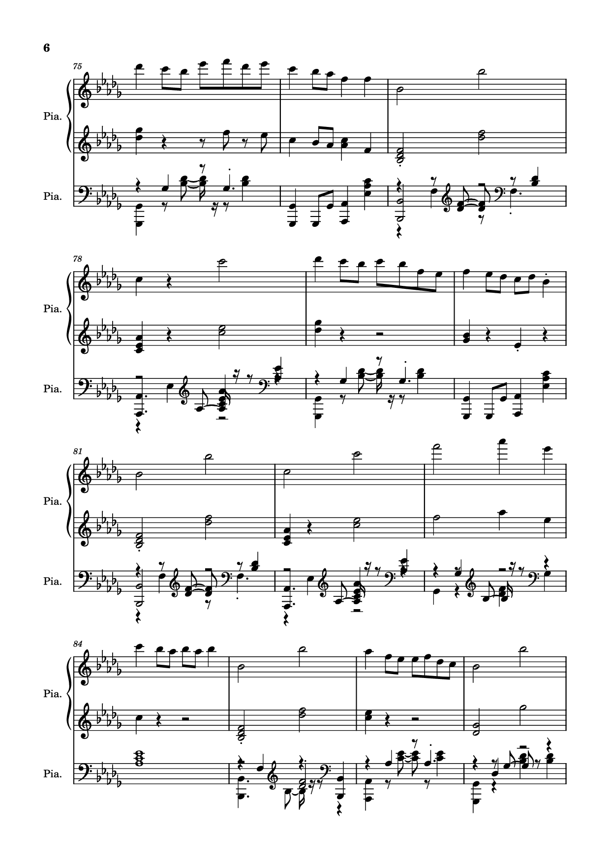 Page 6 of Sheet music PDF Piano Hinkik - Time Leaper Piano - Undefined