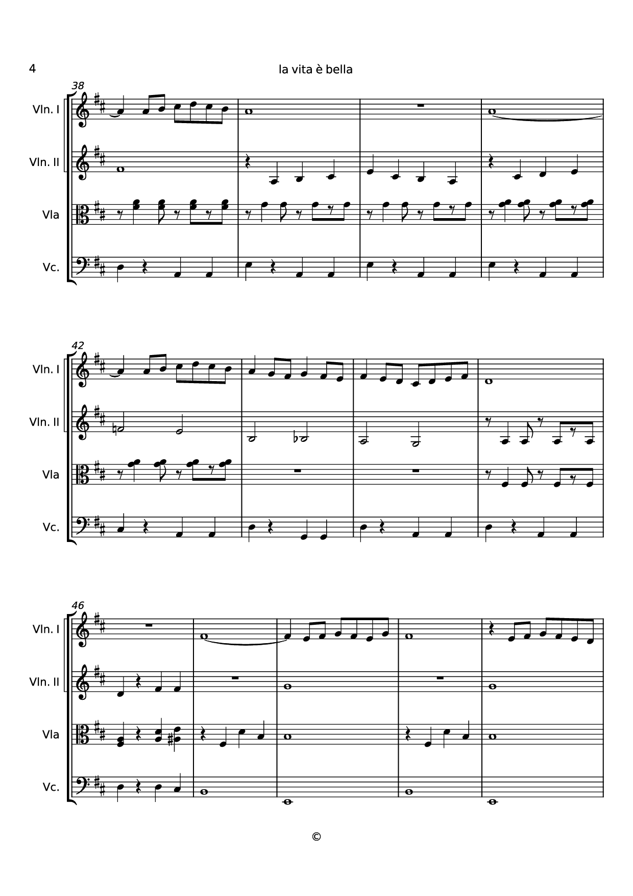 Page 4 of Sheet music PDF la vita è bella Violin - Undefined