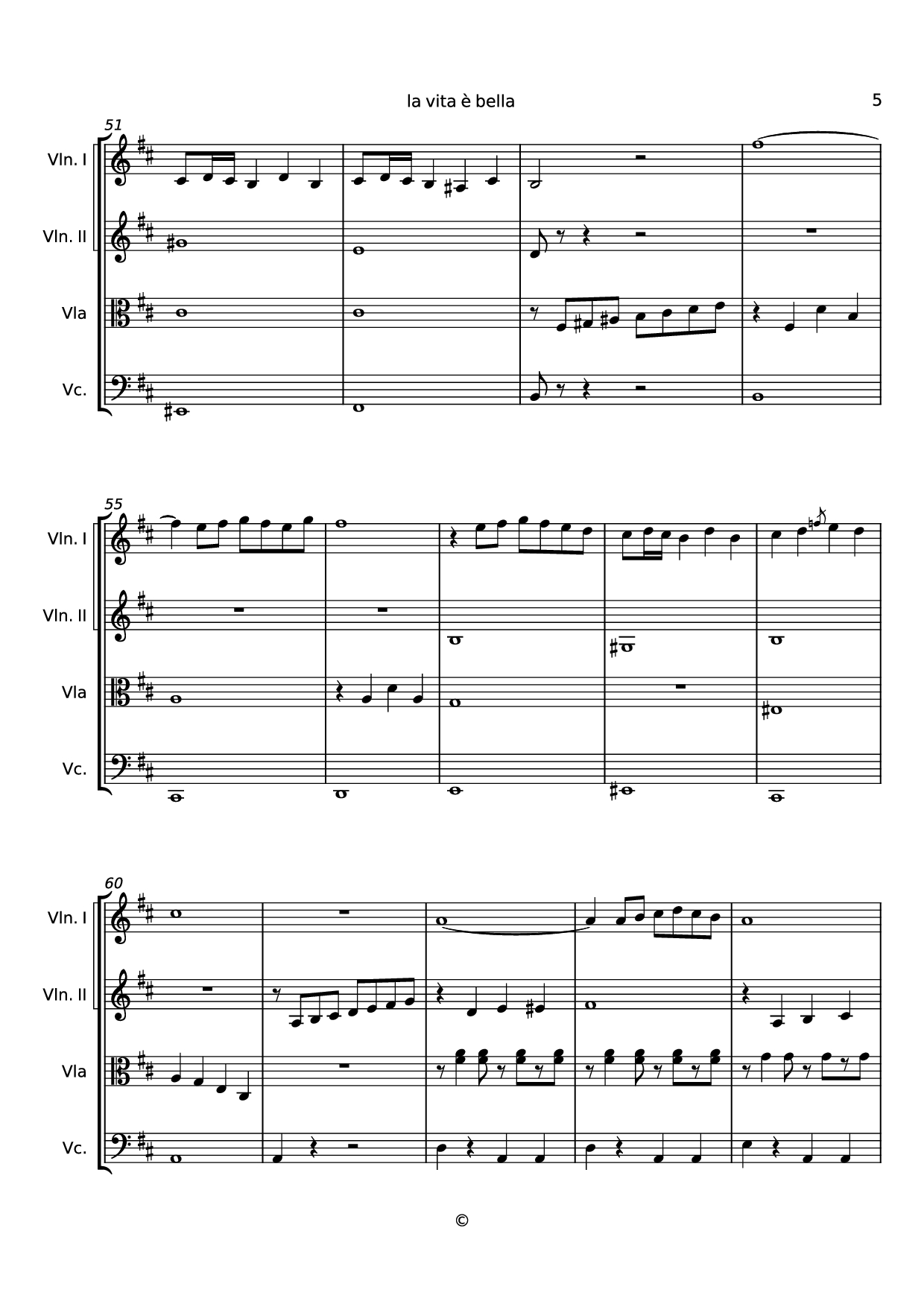 Page 5 of Sheet music PDF la vita è bella Violin - Undefined