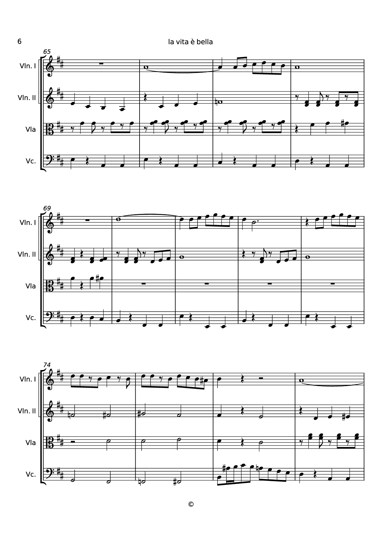 Page 6 of Sheet music PDF la vita è bella Violin - Undefined
