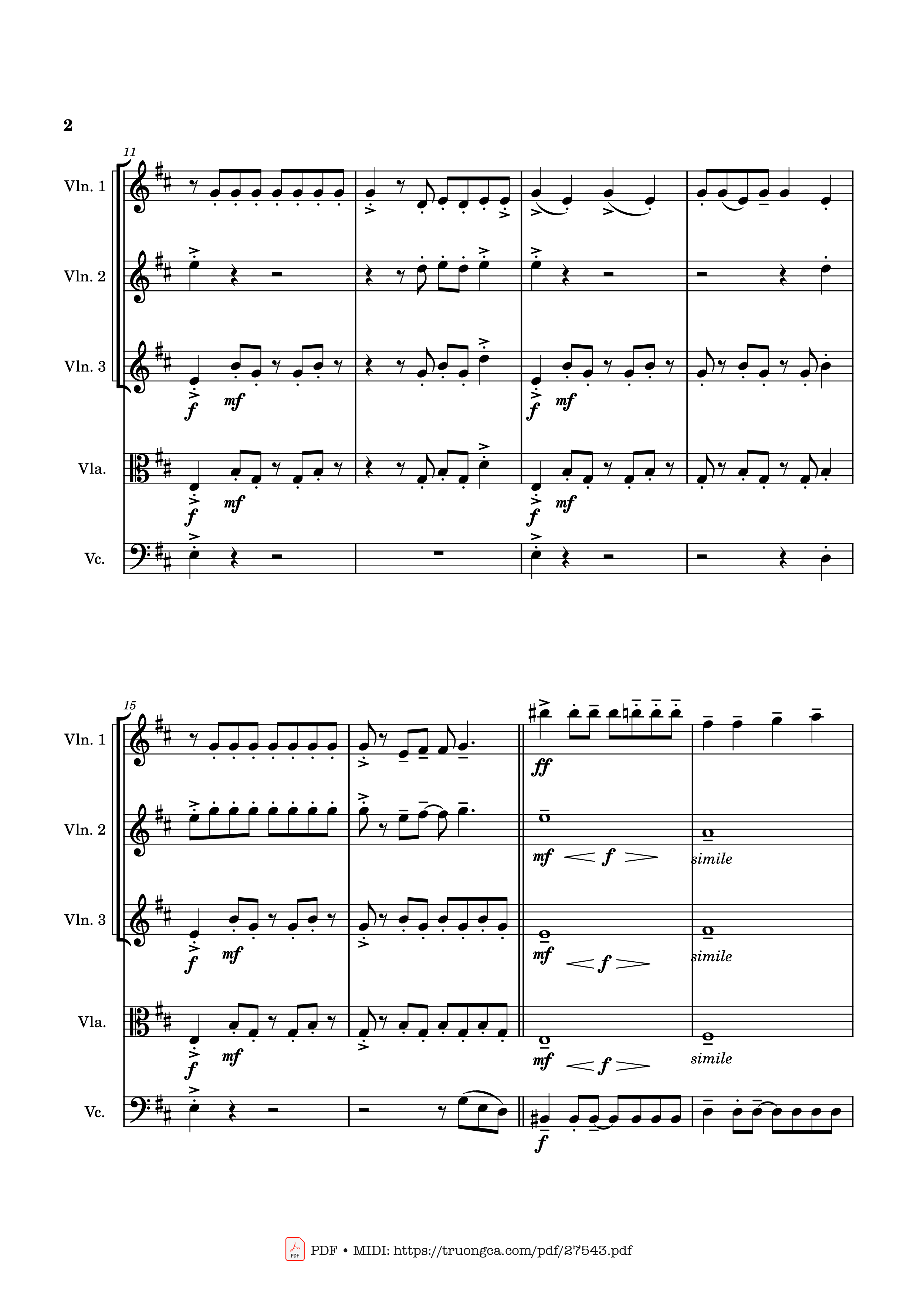 Page 2 of Sheet music PDF APT. Violin - Bruno Mars & ROSÉ