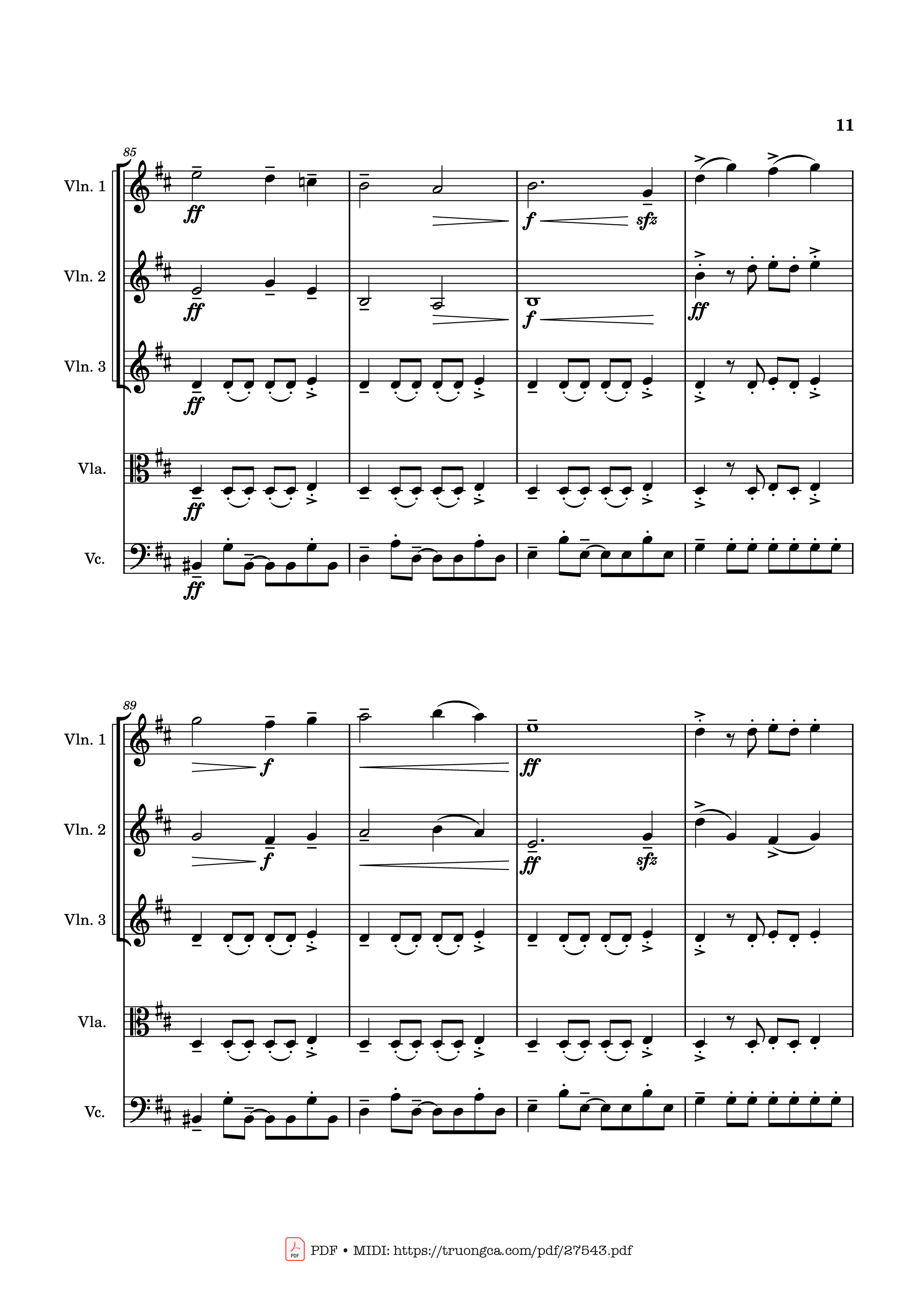 Page 11 of Sheet music PDF APT. Violin - Bruno Mars & ROSÉ