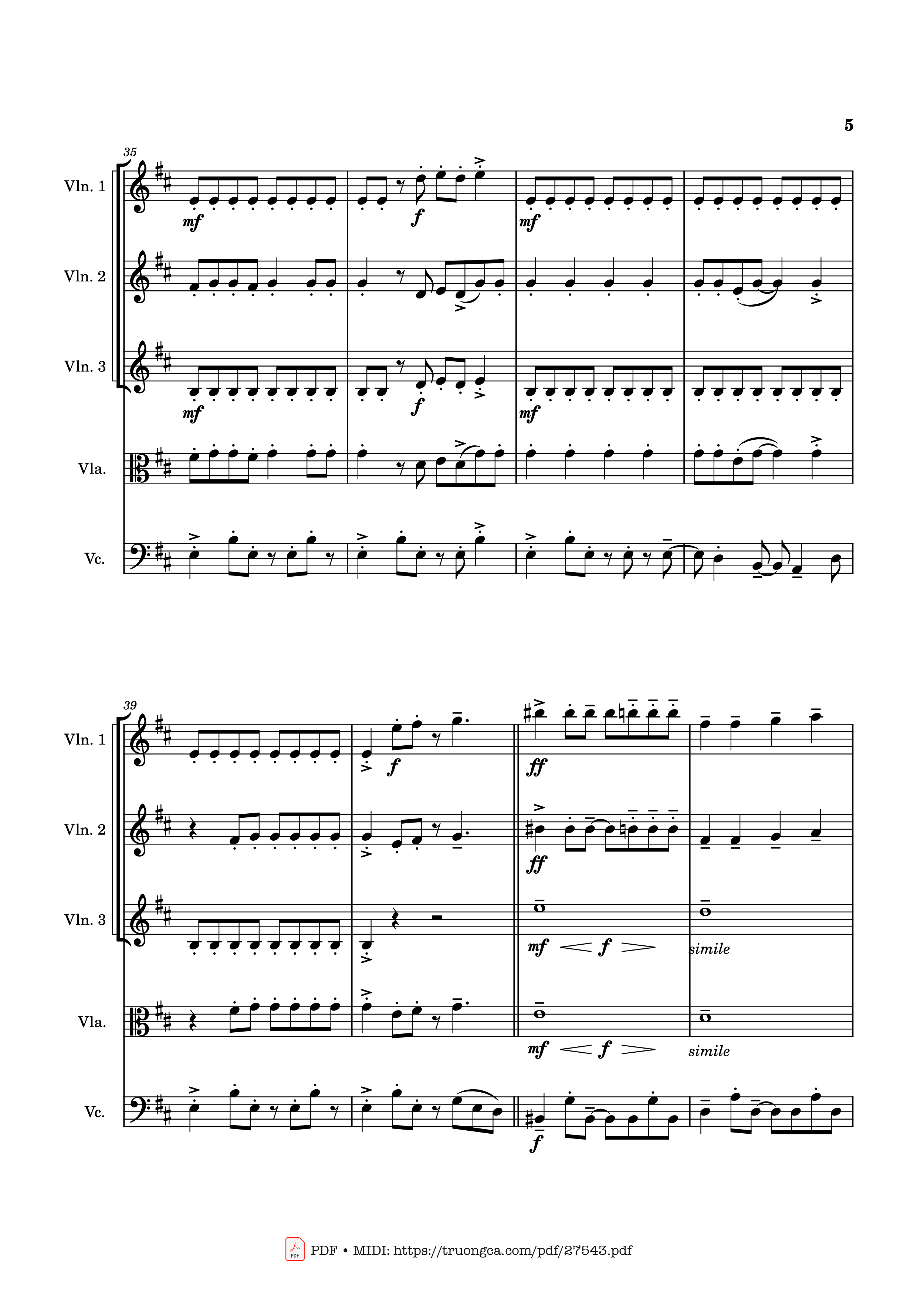 Page 5 of Sheet music PDF APT. Violin - Bruno Mars & ROSÉ
