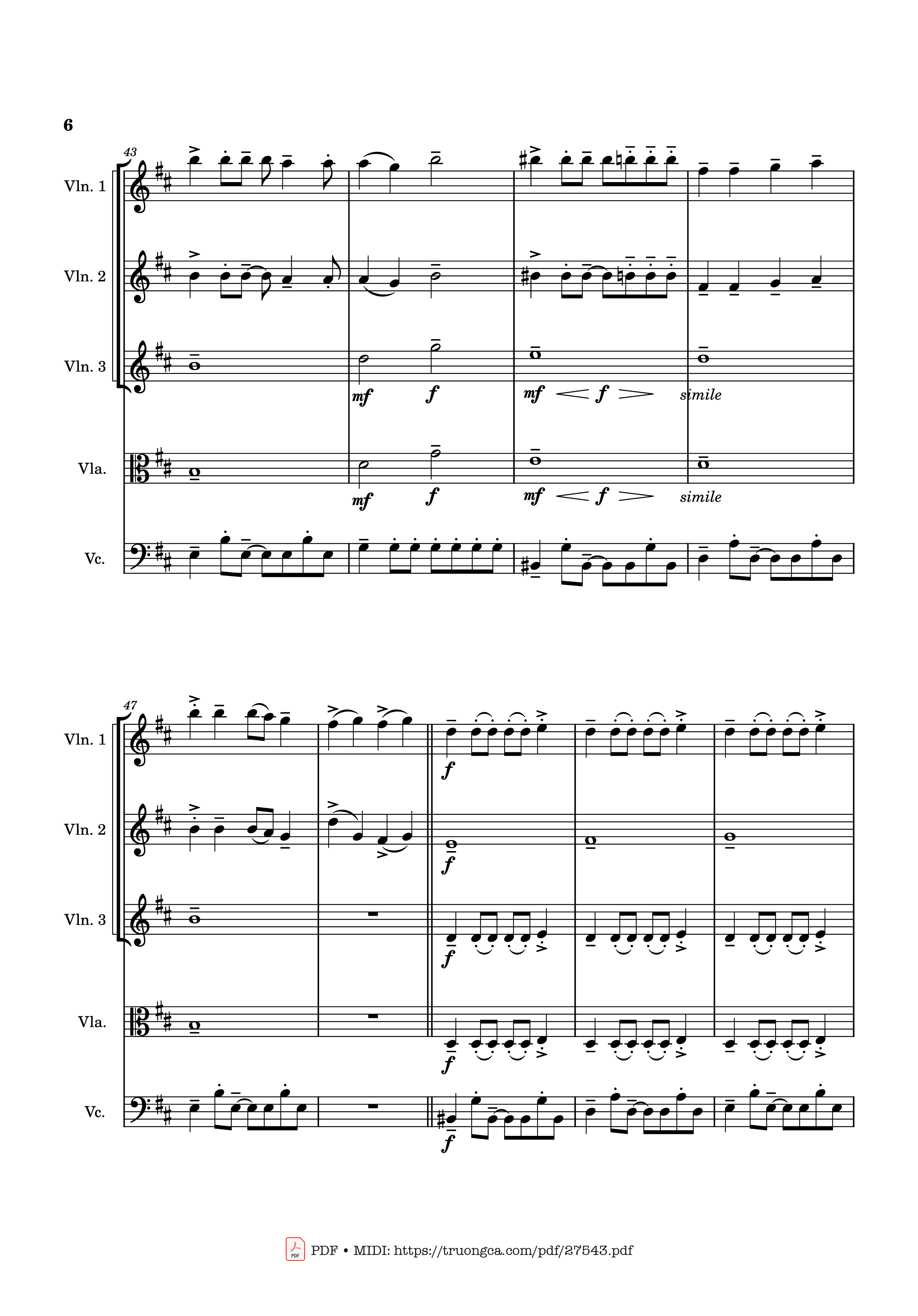 Page 6 of Sheet music PDF APT. Violin - Bruno Mars & ROSÉ