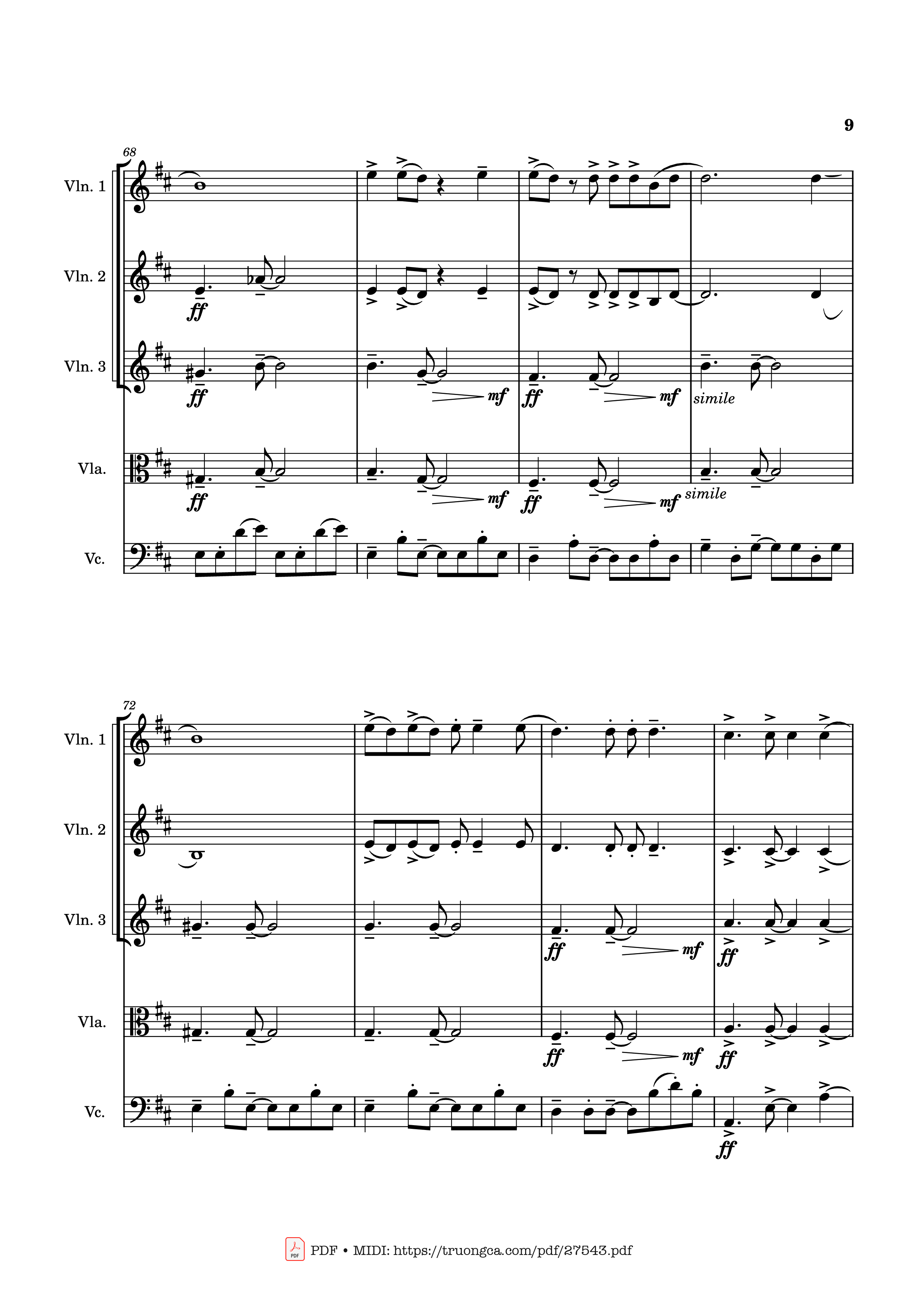 Page 9 of Sheet music PDF APT. Violin - Bruno Mars & ROSÉ