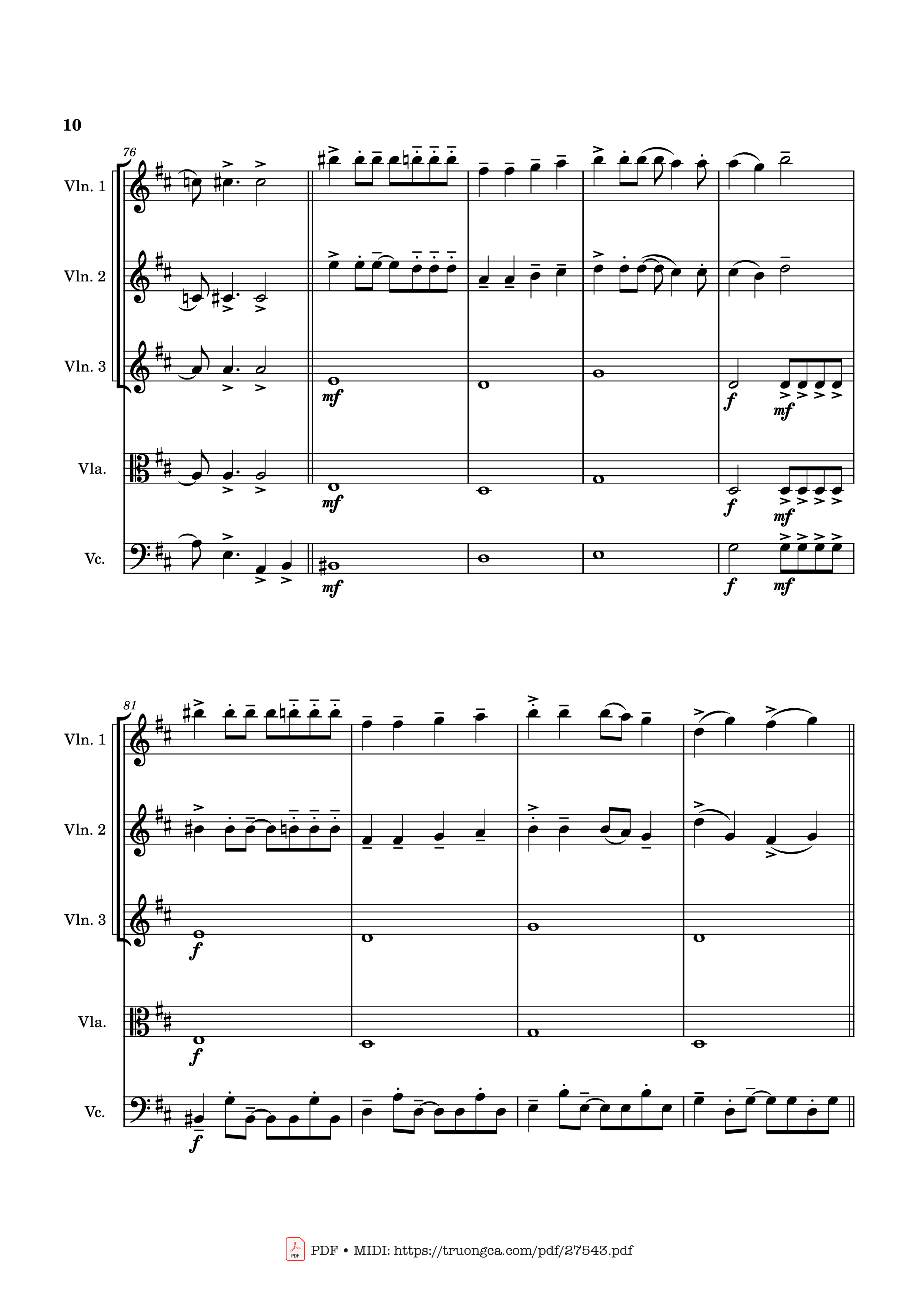 Page 10 of Sheet music PDF APT. Violin - Bruno Mars & ROSÉ