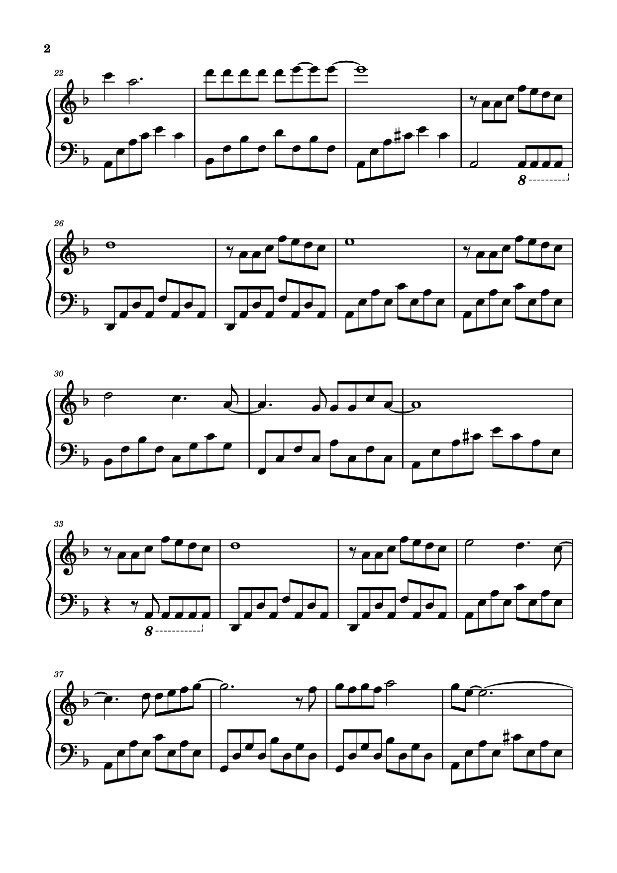 Page 2 of Sheet music PDF Piano Xem Như Em Chẳng May Piano - Trung Ngon