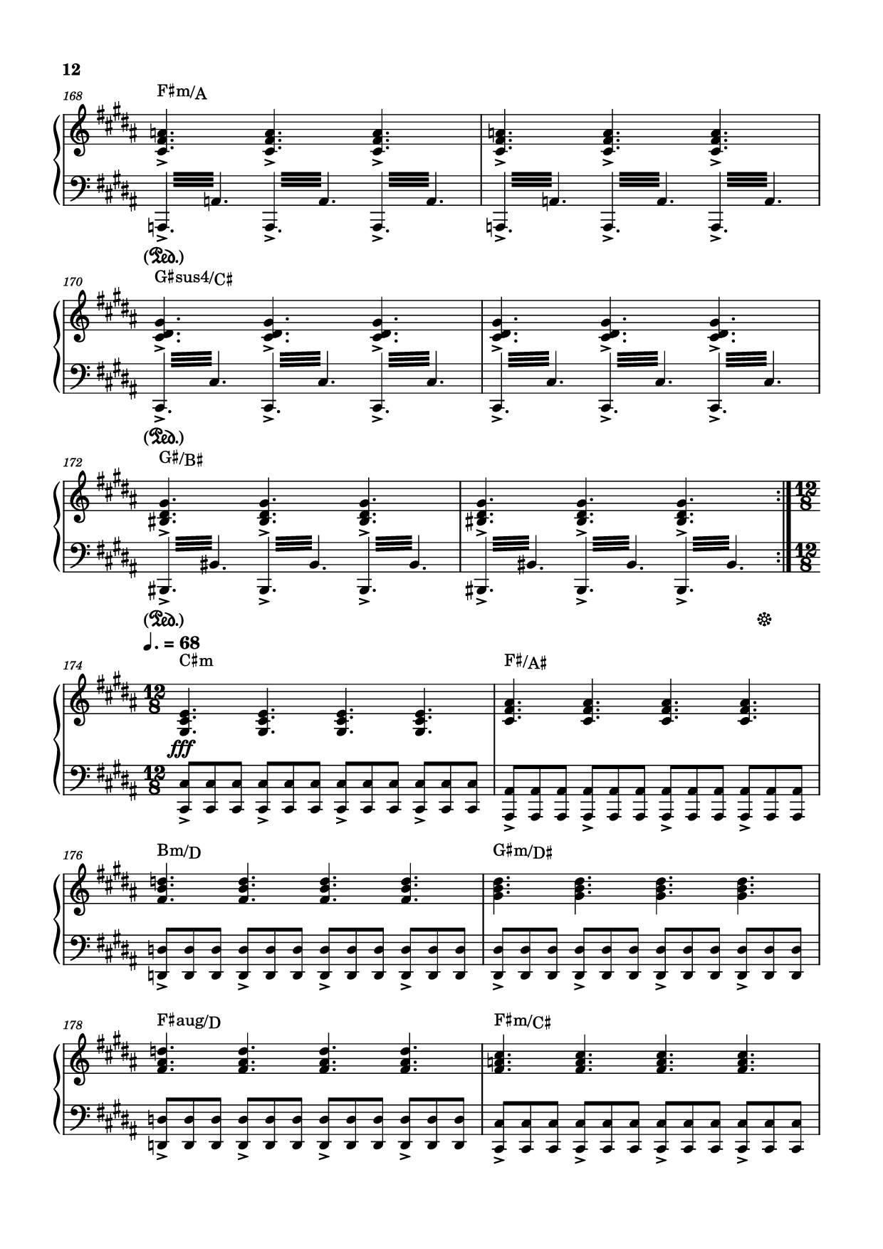 Page 12 of Sheet music PDF Rockets Fall On Rocket Falls Piano - Transcribed by: Sam Anderson