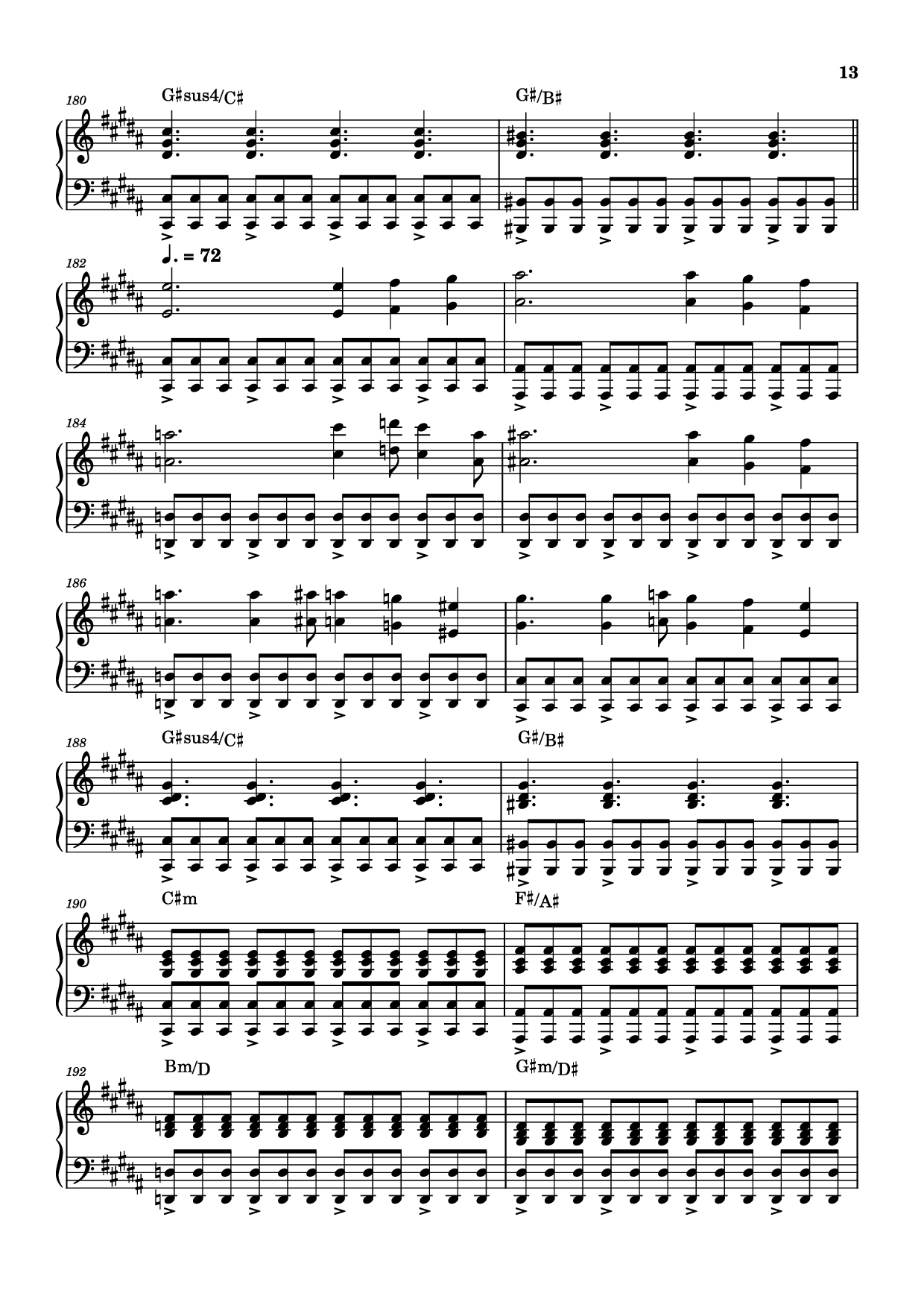 Page 13 of Sheet music PDF Rockets Fall On Rocket Falls Piano - Transcribed by: Sam Anderson