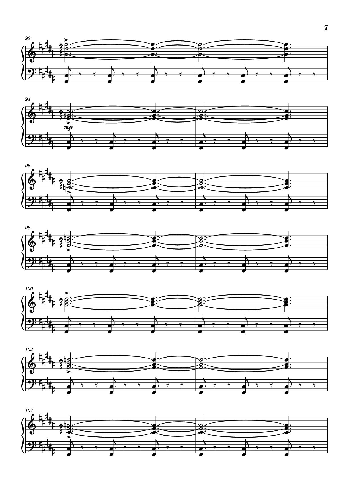 Page 7 of Sheet music PDF Rockets Fall On Rocket Falls Piano - Transcribed by: Sam Anderson