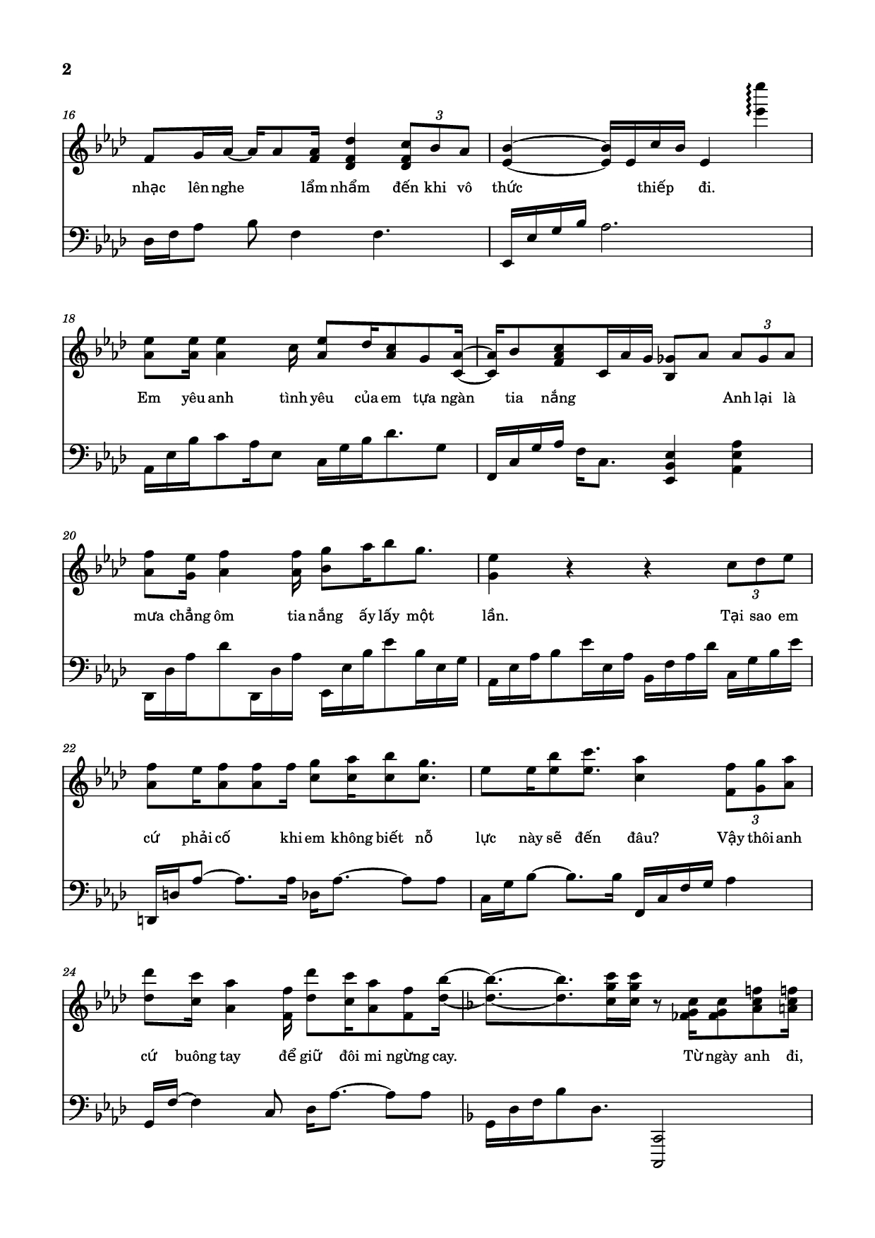 Page 2 of Sheet music PDF Rồi Em Sẽ Gặp Một Chàng Trai Khác Piano - Hứa Kim Tuyền