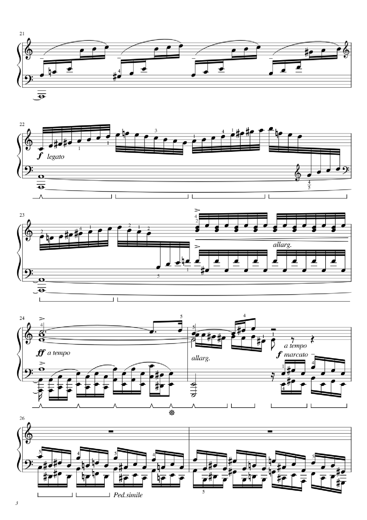 Page 3 of Sheet music PDF Piano BWV 543 Piano - J.S. Bach (1685 - 1750