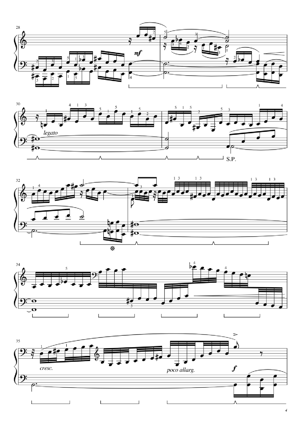 Page 4 of Sheet music PDF Piano BWV 543 Piano - J.S. Bach (1685 - 1750