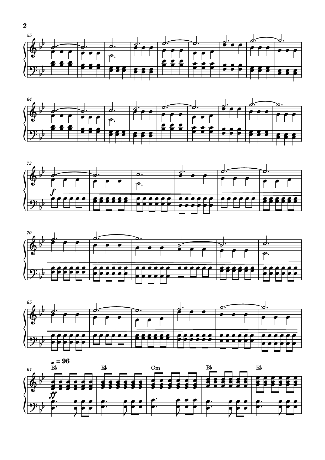 Page 2 of Sheet music PDF Storm/Gathering Storm Piano - Transcribed by: Sam Anderson