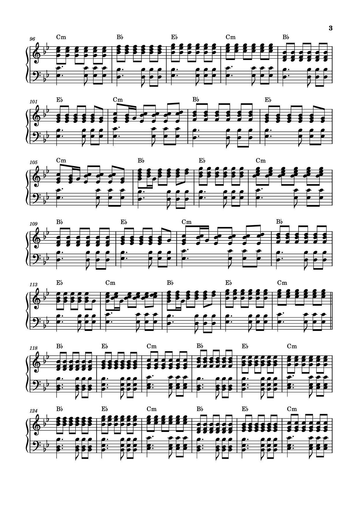 Page 3 of Sheet music PDF Storm/Gathering Storm Piano - Transcribed by: Sam Anderson