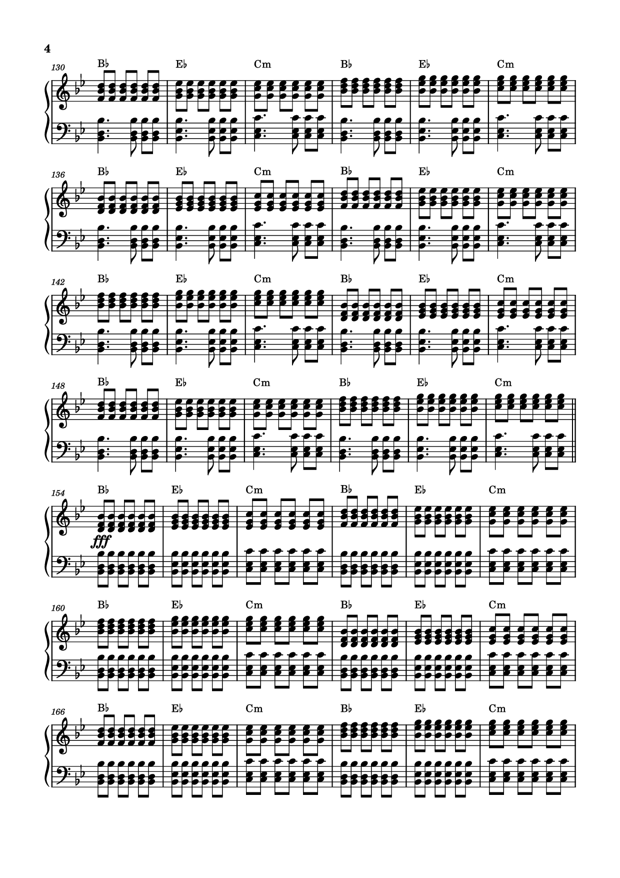 Page 4 of Sheet music PDF Storm/Gathering Storm Piano - Transcribed by: Sam Anderson