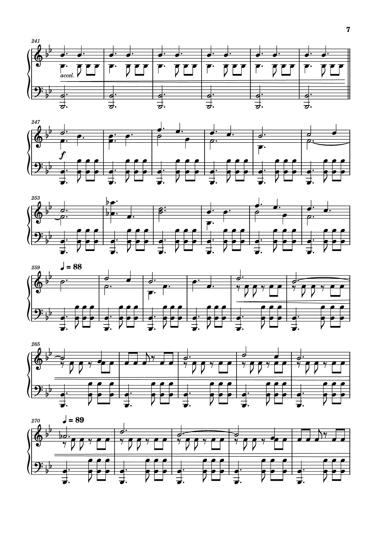 Page 7 of Sheet music PDF Storm/Gathering Storm Piano - Transcribed by: Sam Anderson