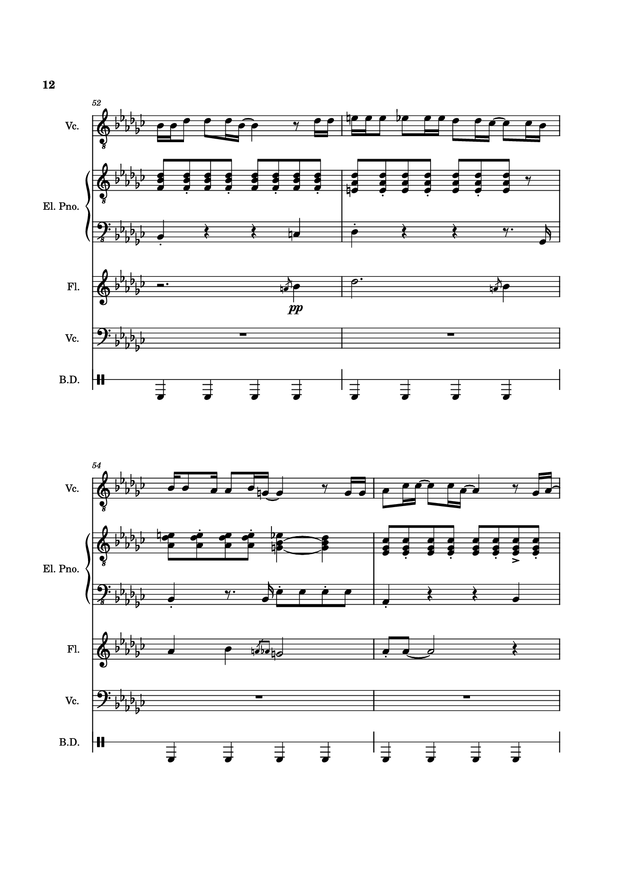 Page 12 of Sheet music PDF Piano Guitar Tab Alone Again, Naturally Piano - Vulfmon (ft. Monica Martin