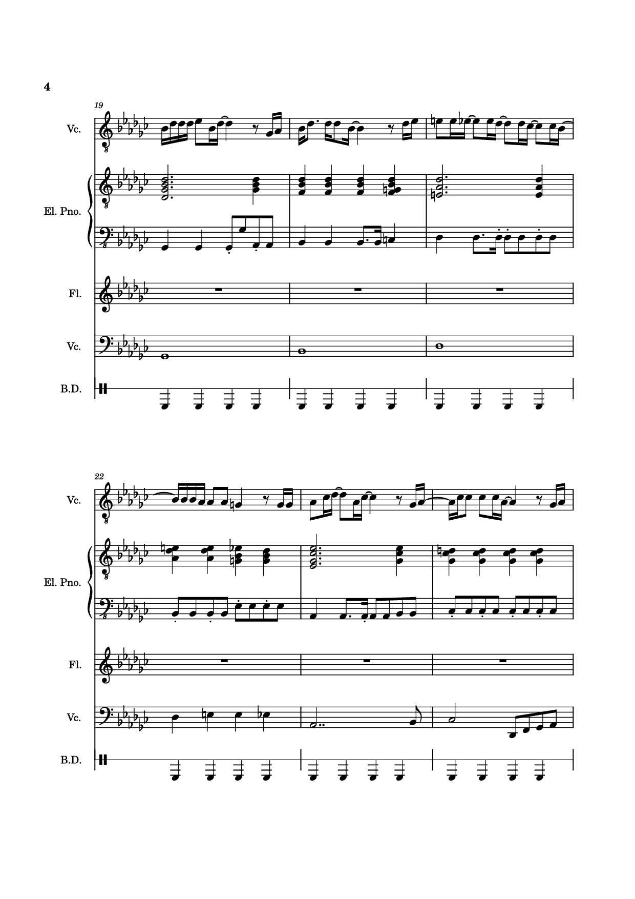 Page 4 of Sheet music PDF Piano Guitar Tab Alone Again, Naturally Piano - Vulfmon (ft. Monica Martin