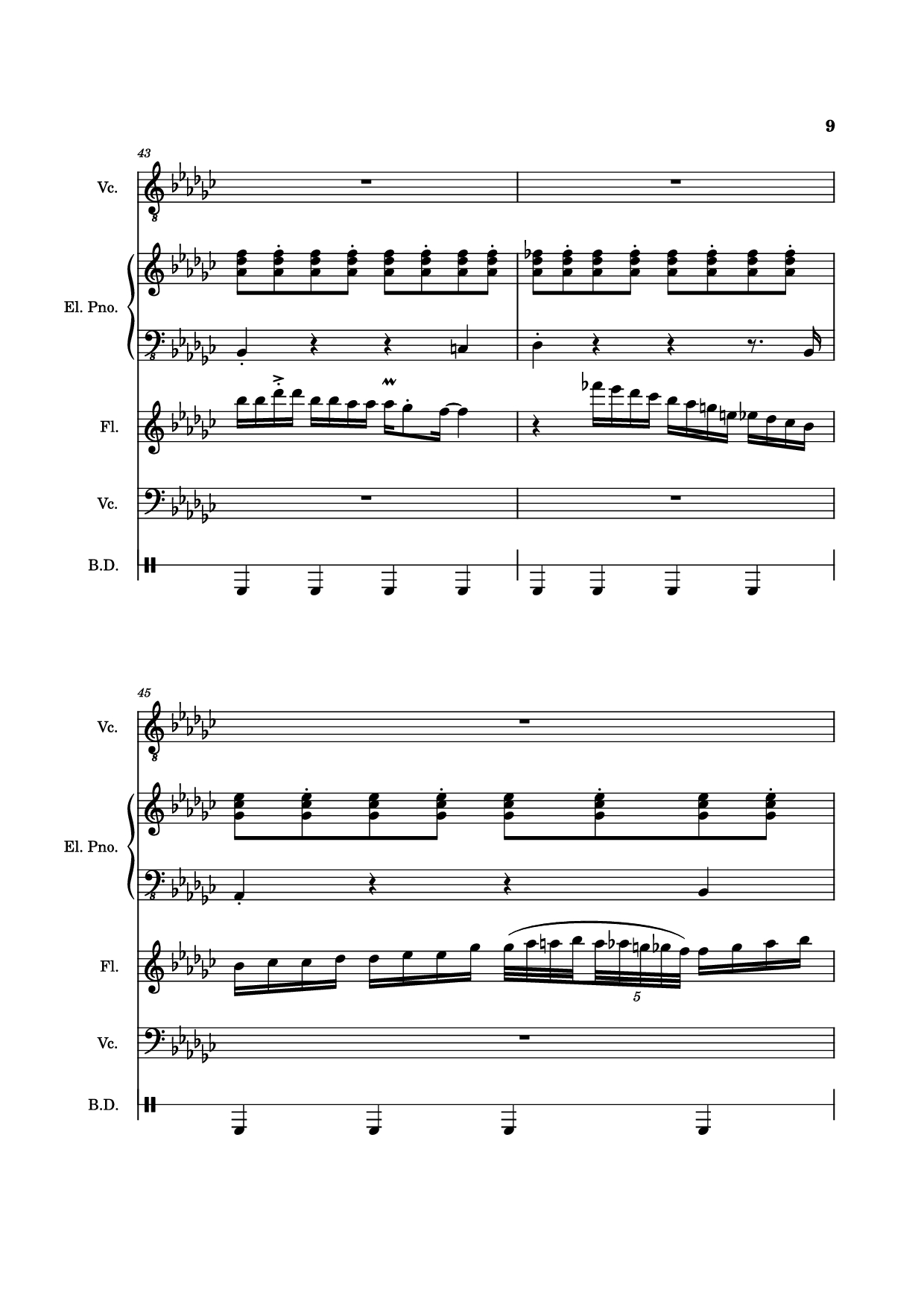 Page 9 of Sheet music PDF Piano Guitar Tab Alone Again, Naturally Piano - Vulfmon (ft. Monica Martin