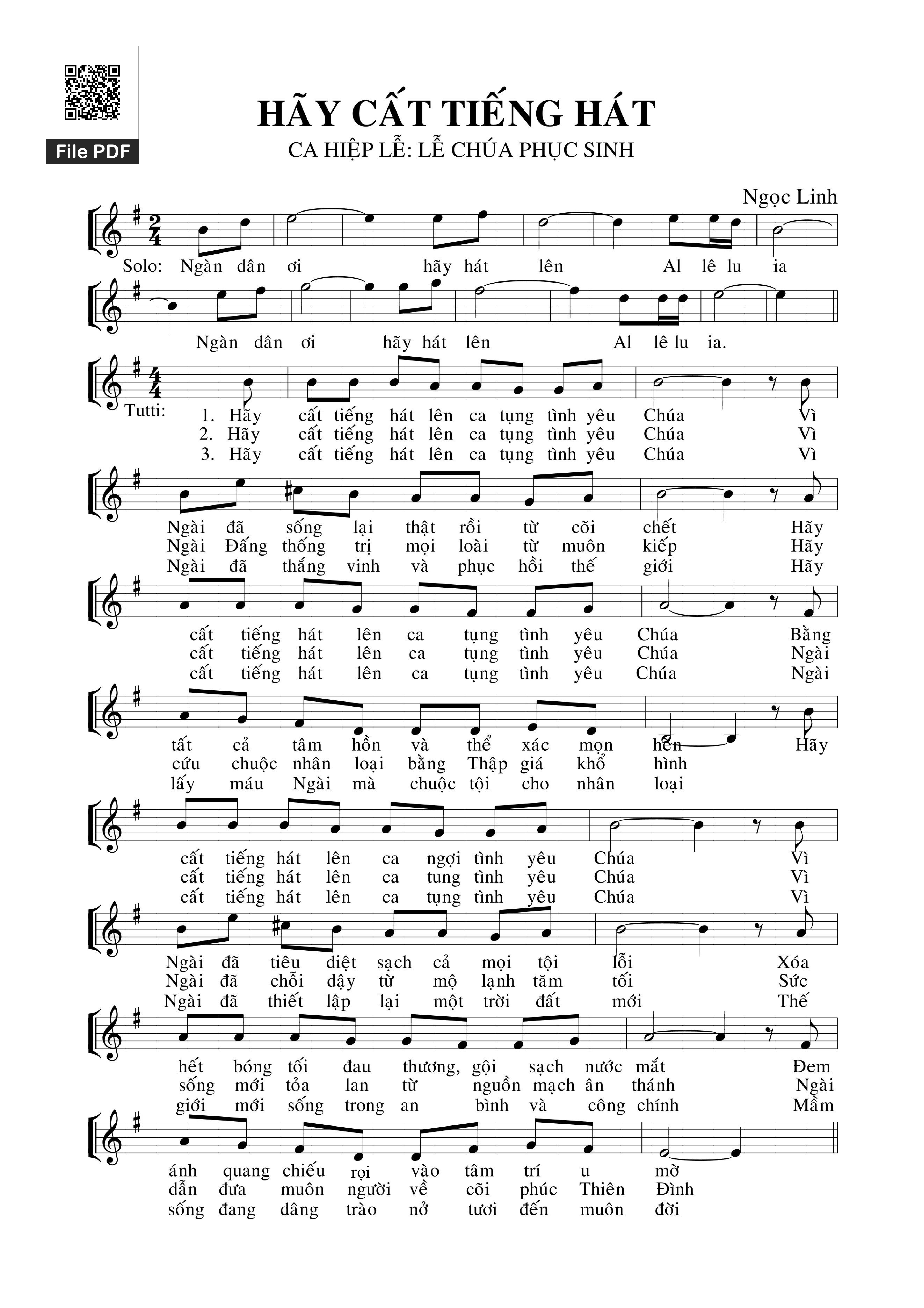 Hãy cất tiếng hát