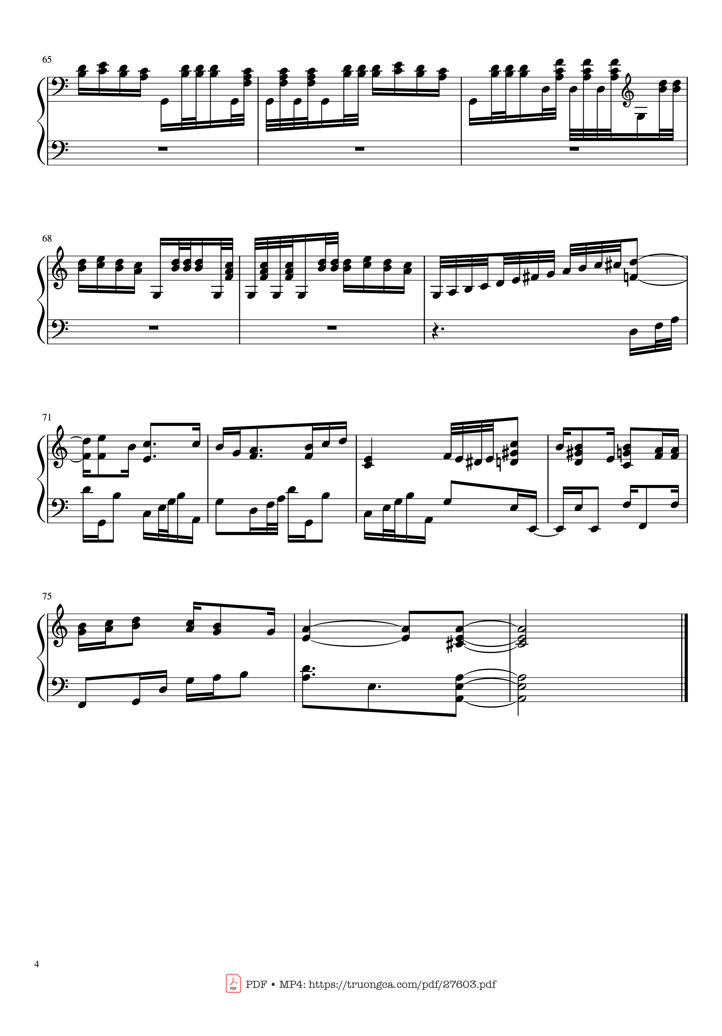Page 4 of Sheet music PDF Piano A Town with an Ocean View Piano (Advance) - Joe Hisaishi
