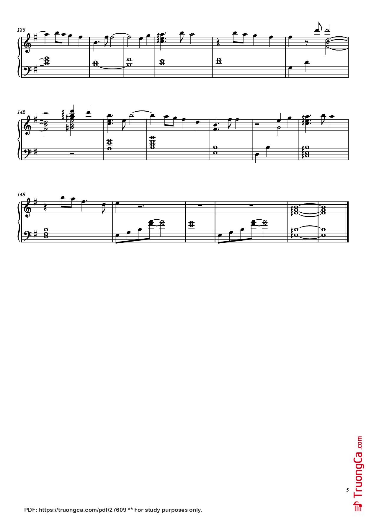 Page 5 of Sheet music PDF Piano Liyue Medley Piano - Yu-Peng Chen