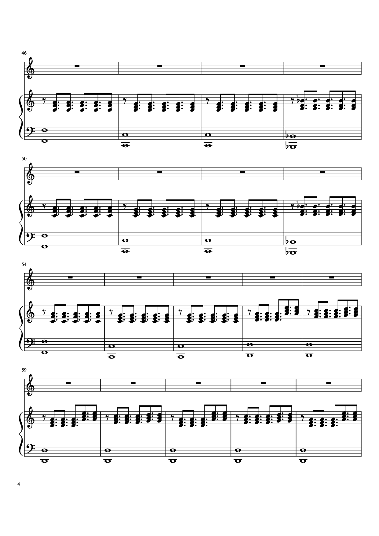 Page 4 of Sheet music PDF Piano Feel Piano - Robbie Williams Arr. MadSilver