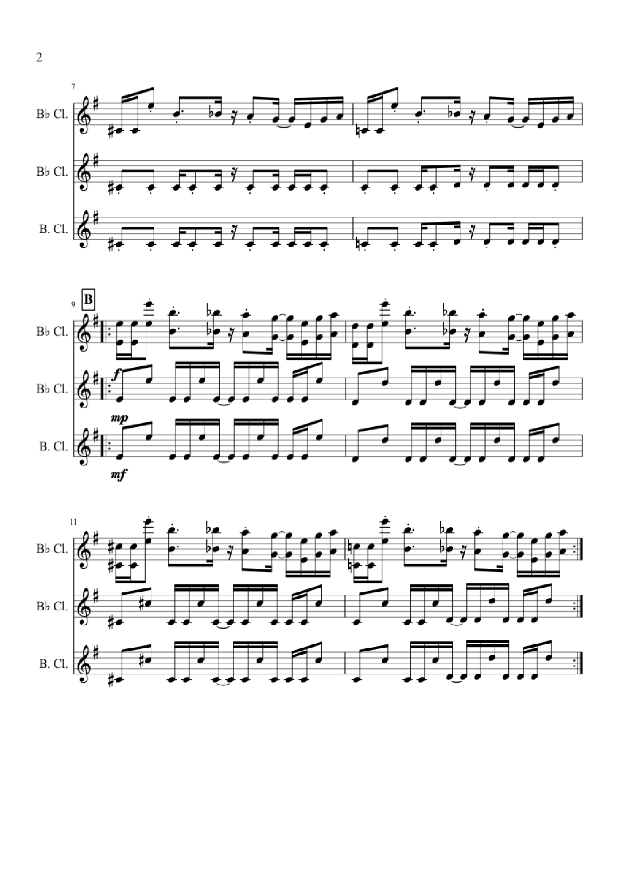 Page 2 of Sheet music PDF Megalovania - Toby Fox Arranged by Jordan C