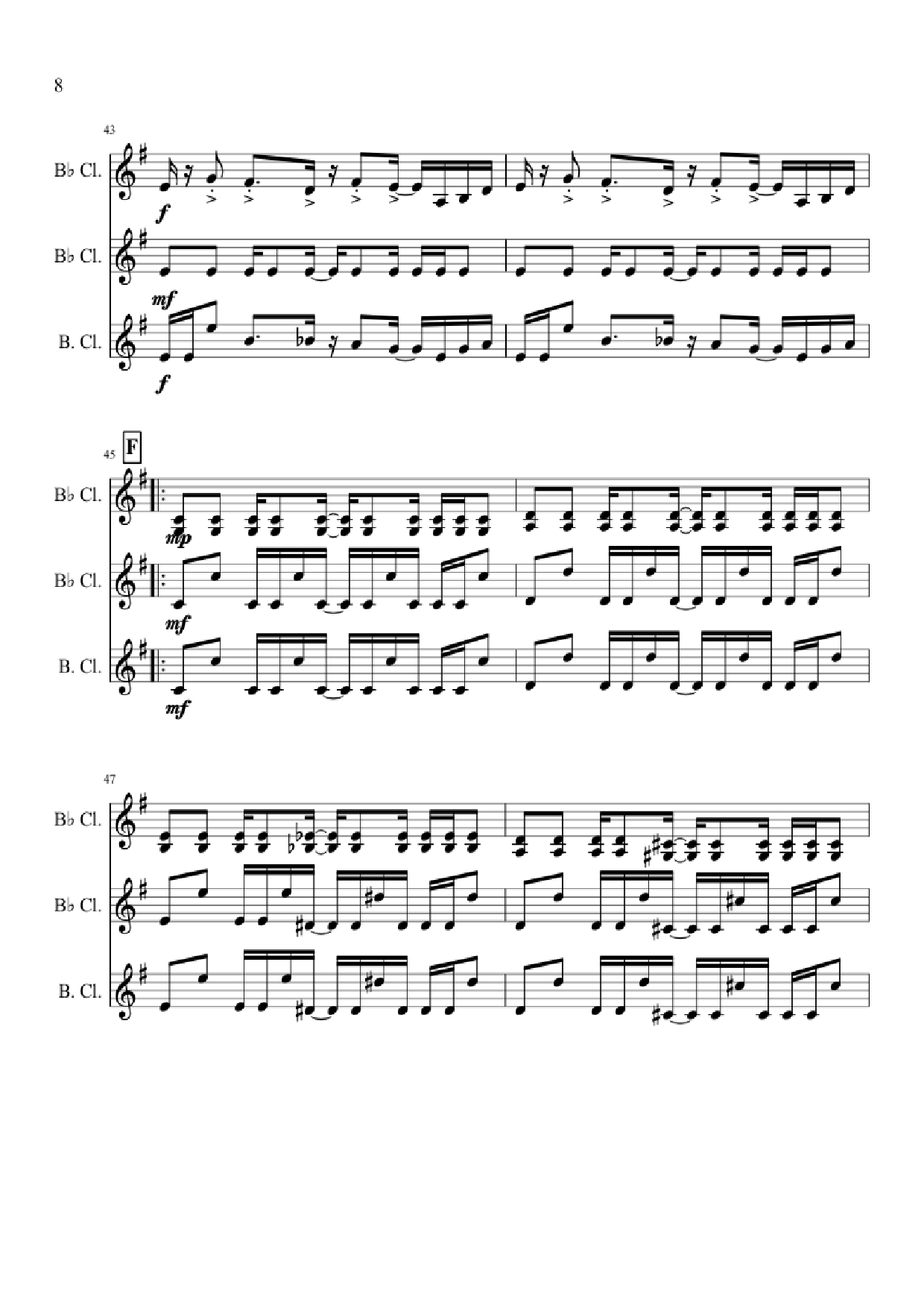 Page 8 of Sheet music PDF Megalovania - Toby Fox Arranged by Jordan C