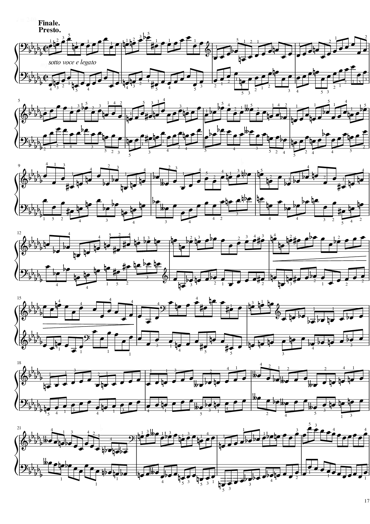 Page 17 of Sheet music PDF Piano Funeral March Sonata No. 2 Op. 35 (Chopin) - Frédéric Chopin