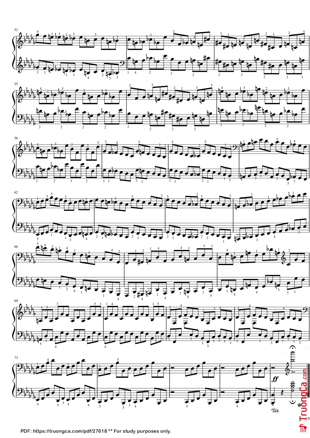 Page 19 of Sheet music PDF Piano Funeral March Sonata No. 2 Op. 35 (Chopin) - Frédéric Chopin