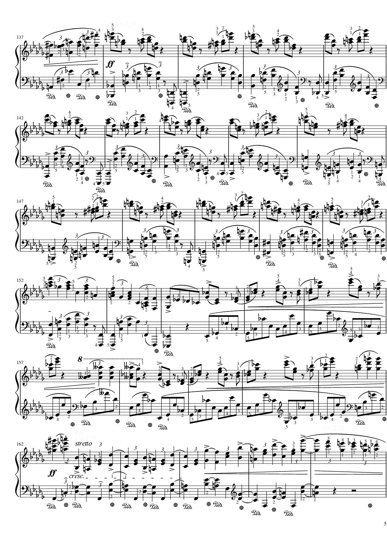 Page 5 of Sheet music PDF Piano Funeral March Sonata No. 2 Op. 35 (Chopin) - Frédéric Chopin