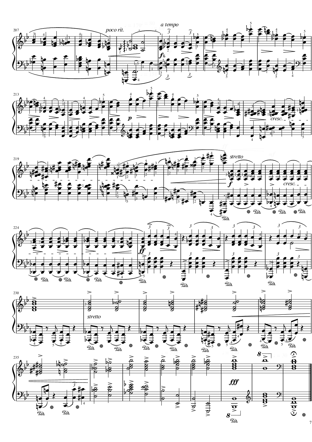 Page 7 of Sheet music PDF Piano Funeral March Sonata No. 2 Op. 35 (Chopin) - Frédéric Chopin