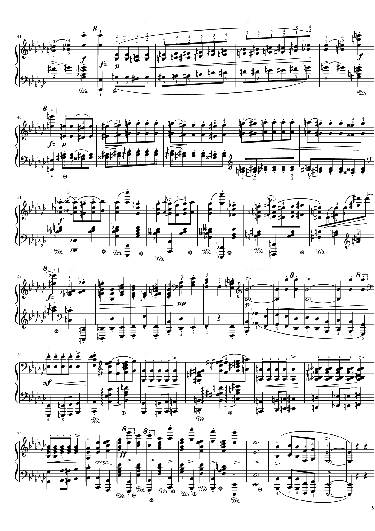 Page 9 of Sheet music PDF Piano Funeral March Sonata No. 2 Op. 35 (Chopin) - Frédéric Chopin