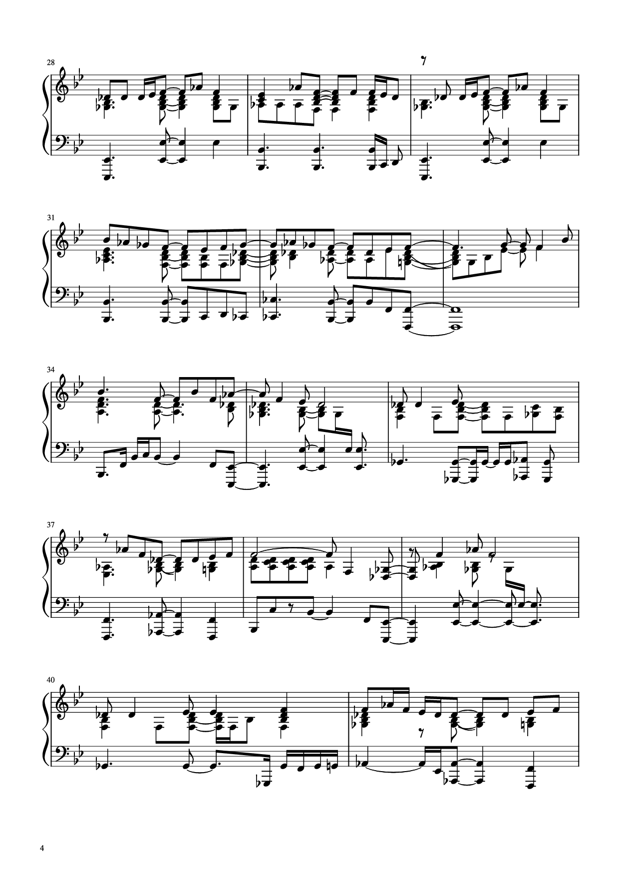 Page 4 of Sheet music PDF Piano Sweet Love Piano - Anita Baker/Louis Johnson/Gary Bias