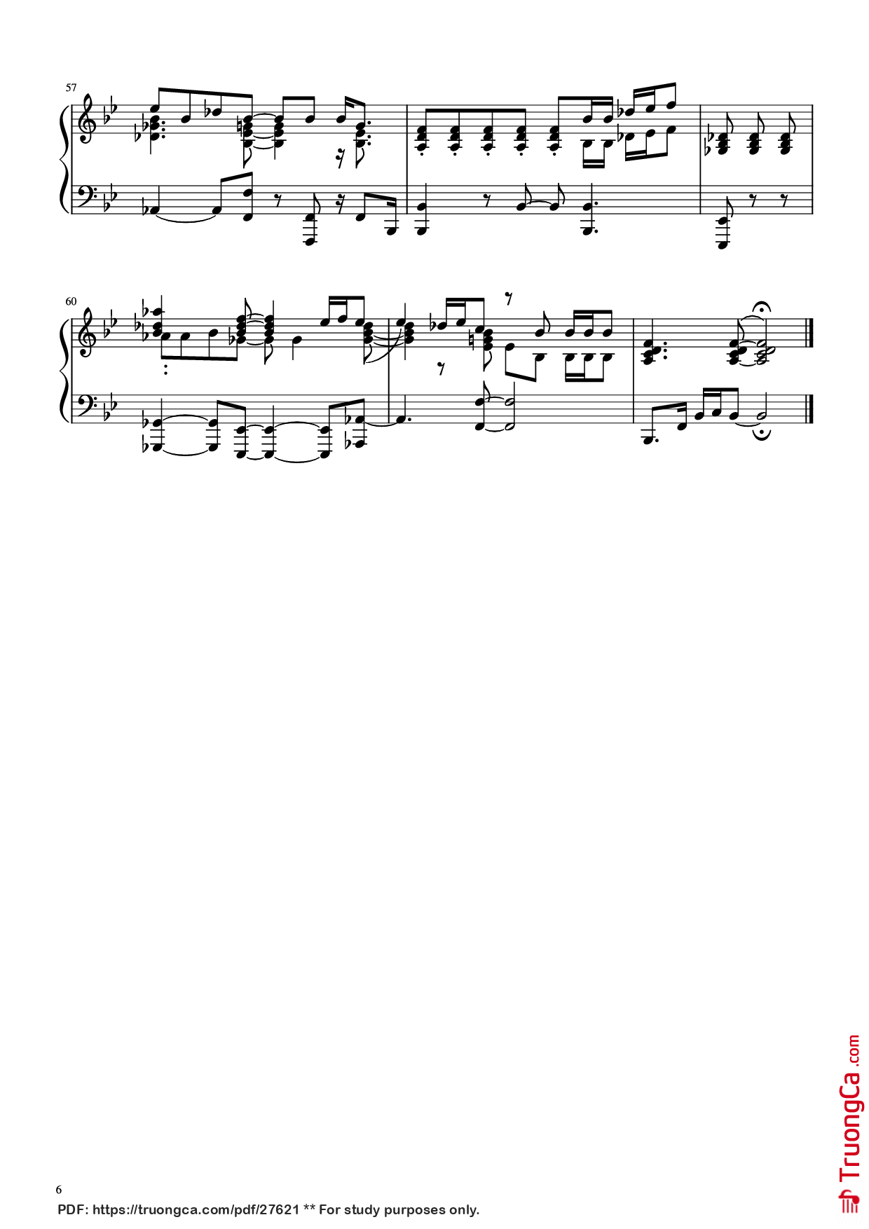Page 6 of Sheet music PDF Piano Sweet Love Piano - Anita Baker/Louis Johnson/Gary Bias