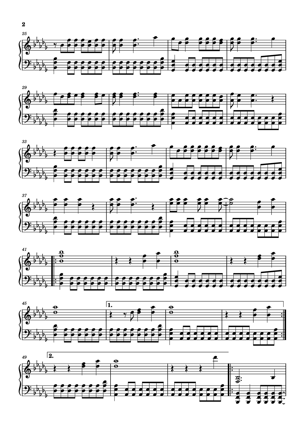 Page 2 of Sheet music PDF Piano The Kids Aren