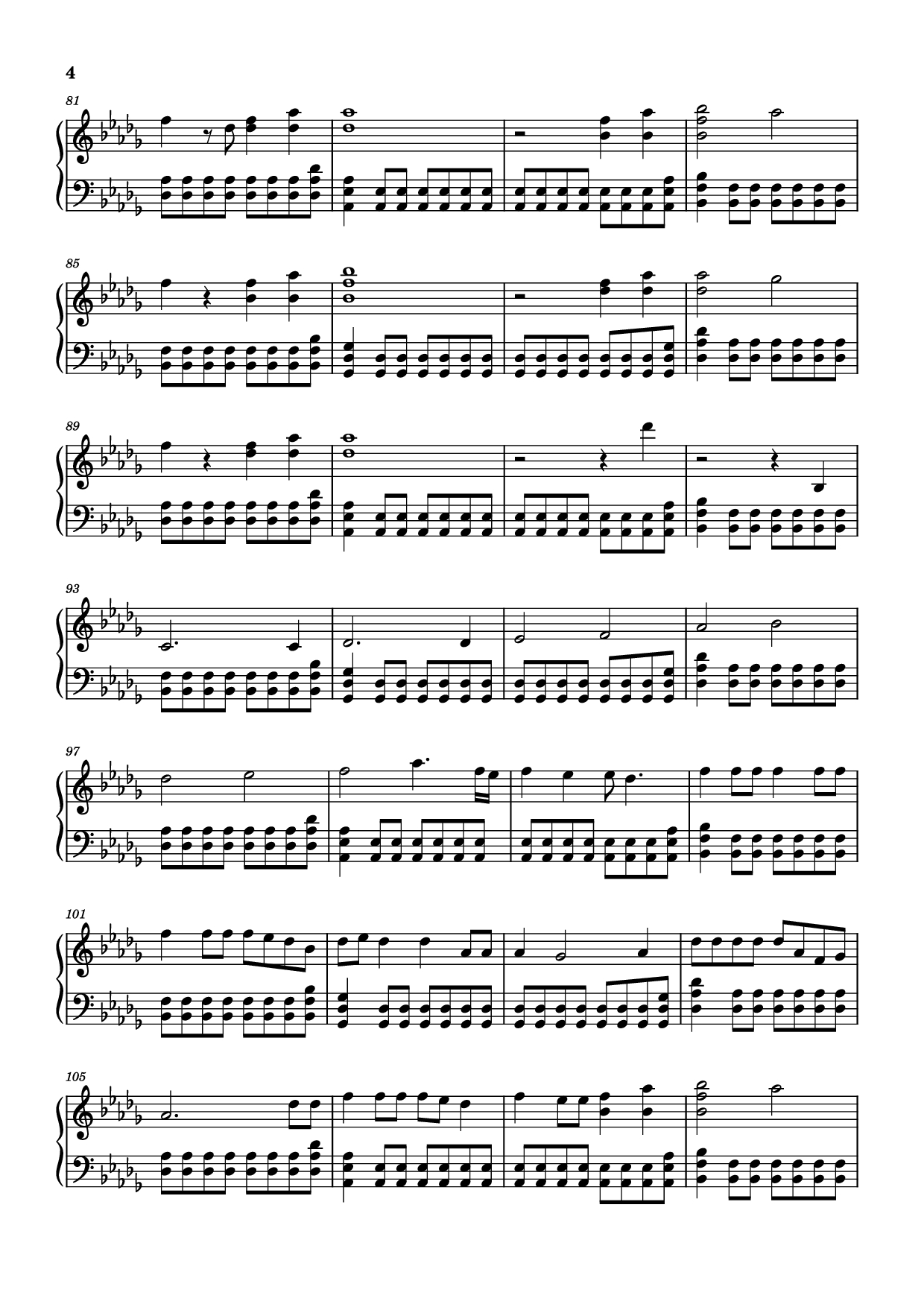 Page 4 of Sheet music PDF Piano The Kids Aren