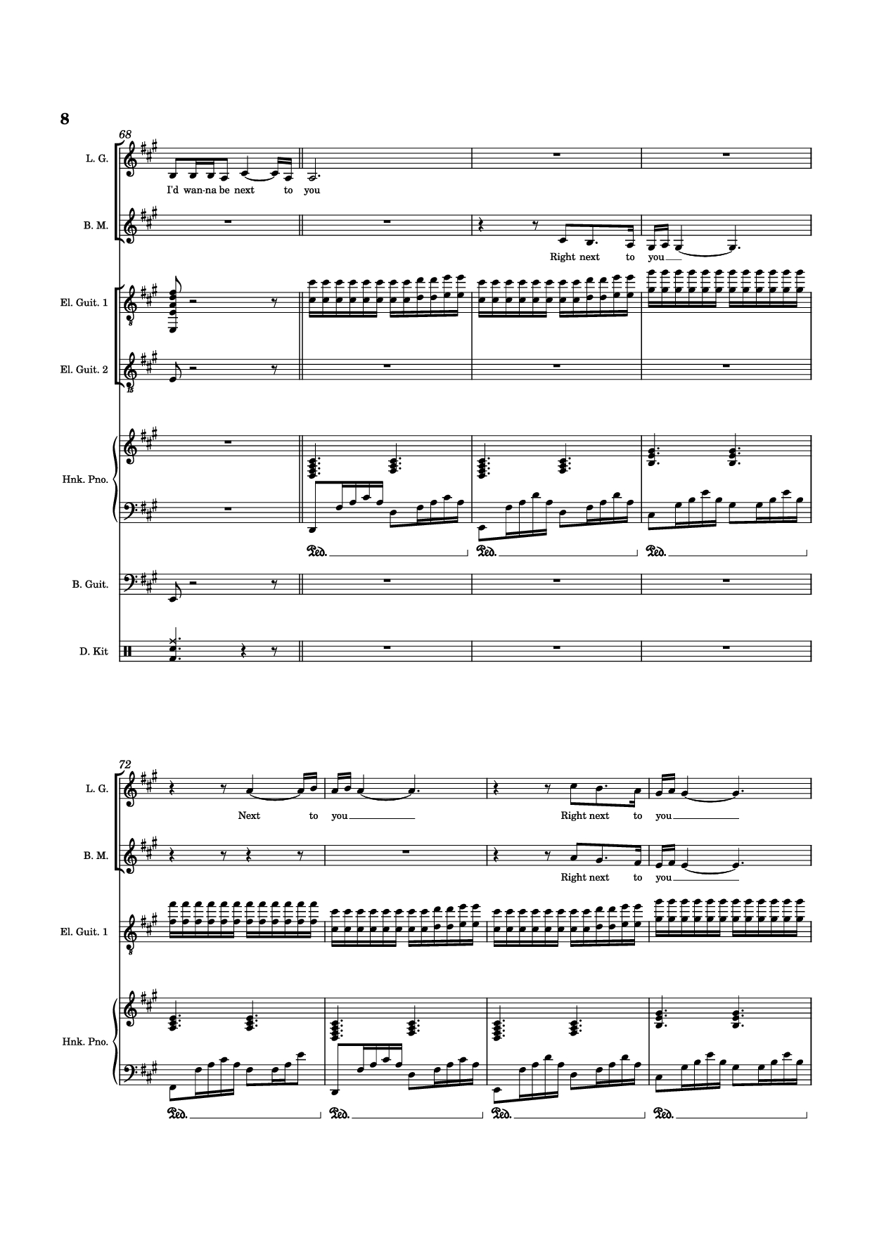 Page 8 of Sheet music PDF Piano Guitar Tab Die With A Smile Piano - Arr. Keilani Bolhuis