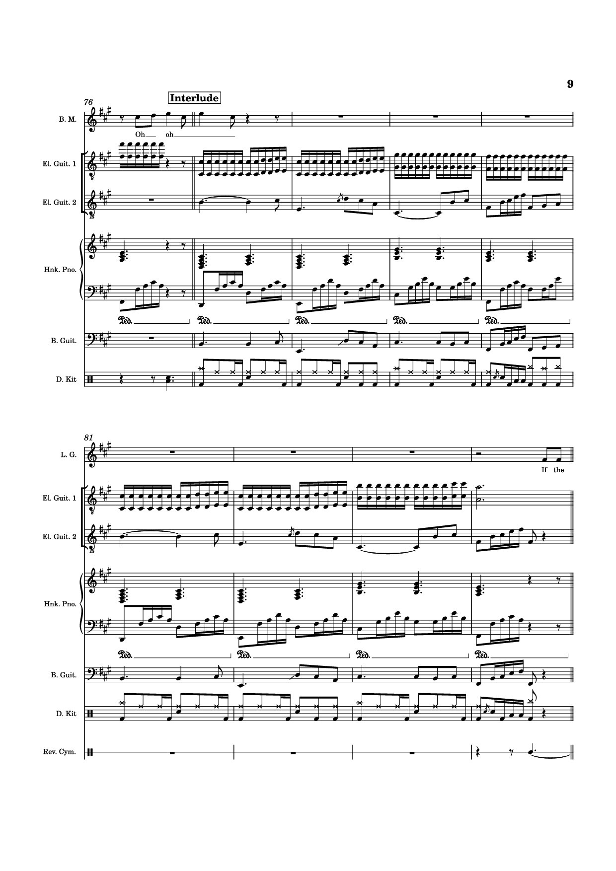 Page 9 of Sheet music PDF Piano Guitar Tab Die With A Smile Piano - Arr. Keilani Bolhuis