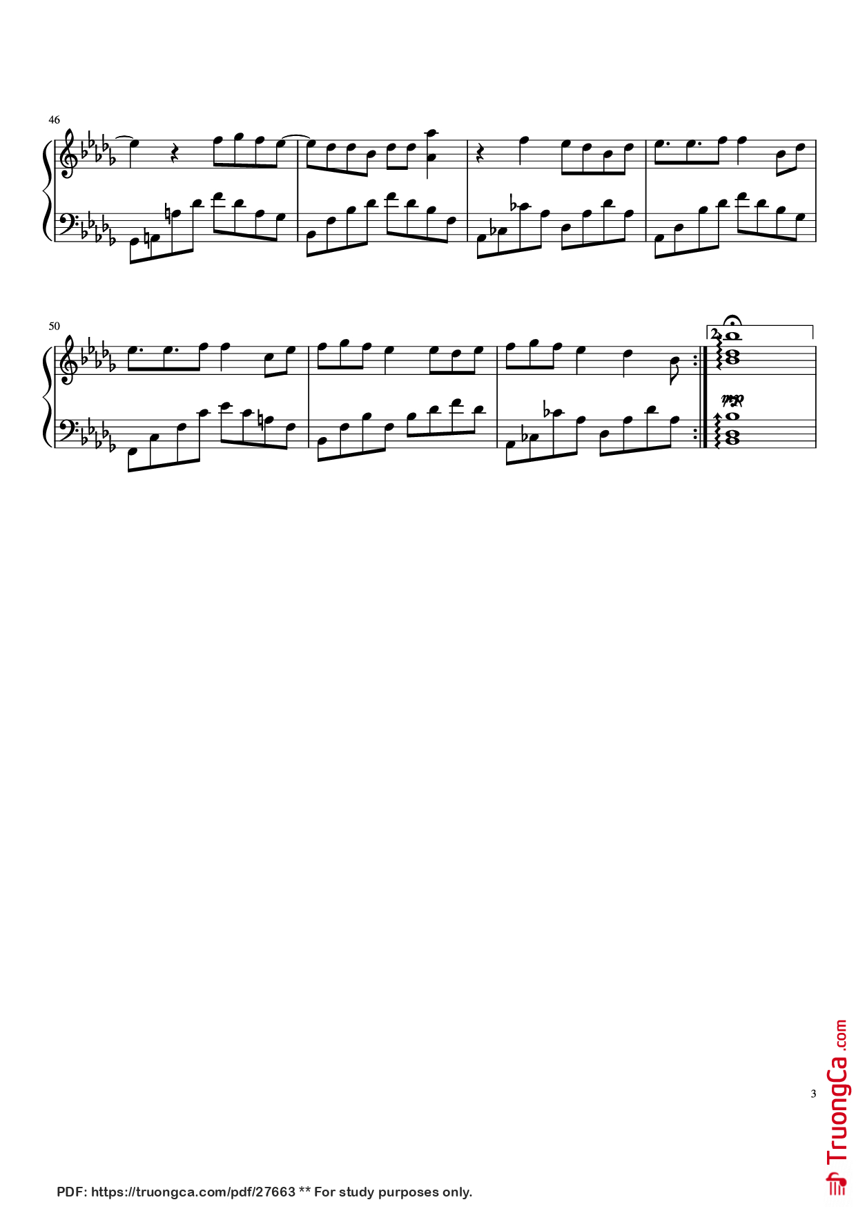 Page 3 of Sheet music PDF Piano Hold Me Tight Piano - BTS