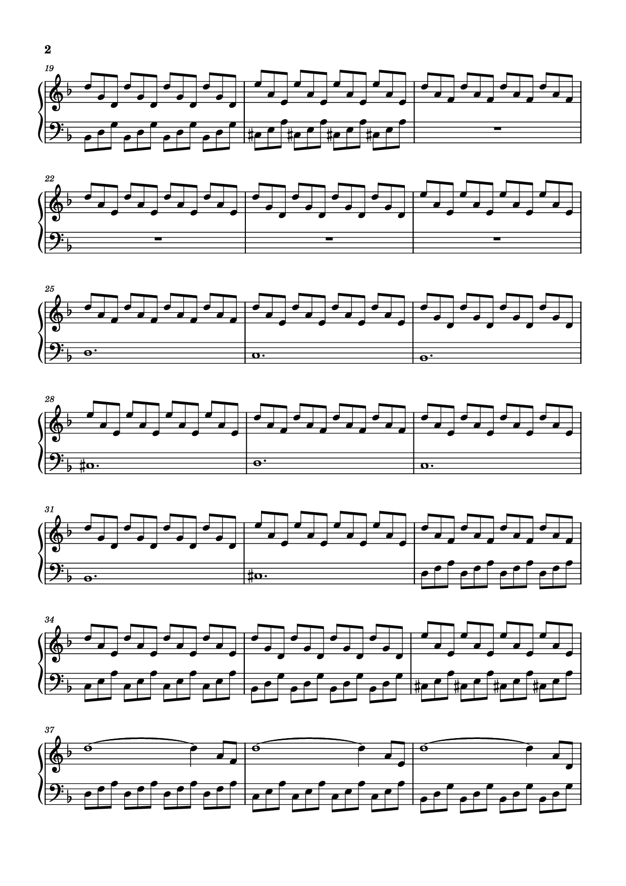 Page 2 of Sheet music PDF Piano Van Gogh Piano - Virgino Aiello