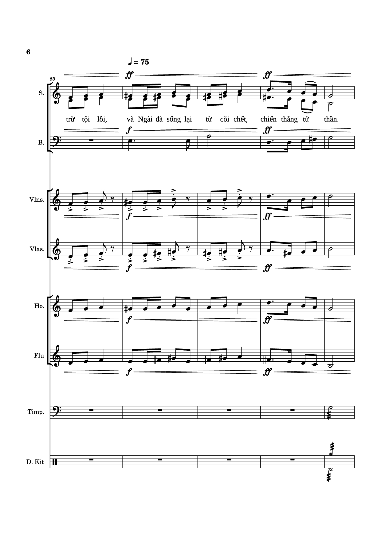 Page 6 of Sheet music PDF Guitar Tab Khải Hoàn Ca Alleluia hợp xướng - Phùng Minh Mẫn