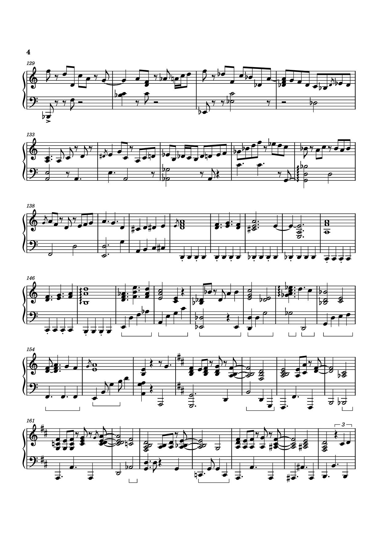 Page 4 of Sheet music PDF Piano Merylu Piano - Izumi Hirotaka