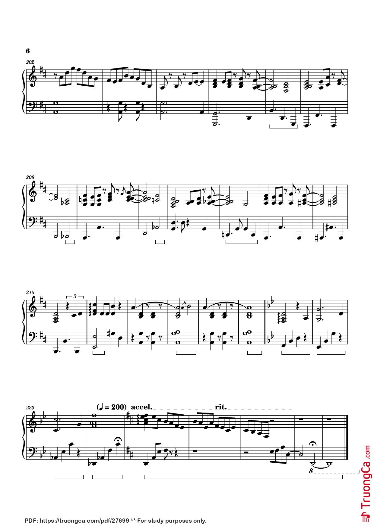 Page 6 of Sheet music PDF Piano Merylu Piano - Izumi Hirotaka